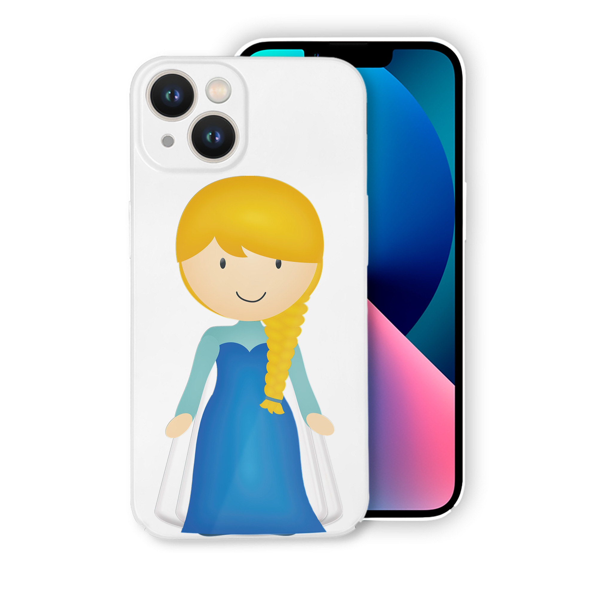 （画像用） アナと雪の女王 アンナ エルサ Frozen Anna Elsa 【iPhone 14シリーズ対応】ハードケース